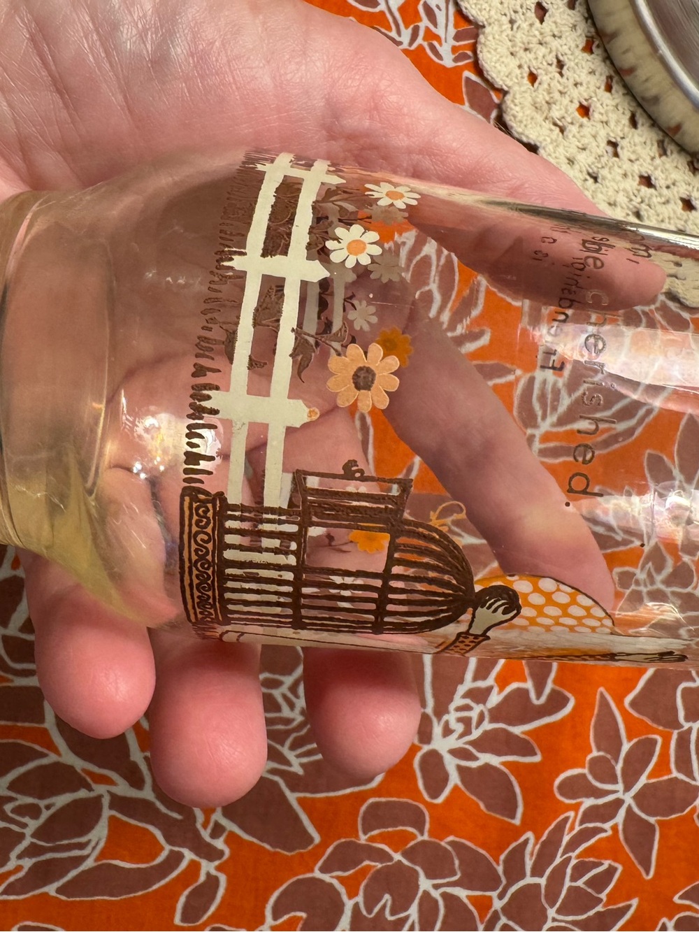 Vintage Kirby Martin Daisy Holly Hobbie Glass - Picture 9 of 13
